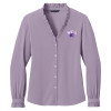 Thumbnail image for  Brooks Brothers Womens Purple Ash Long Sleeve Ruffle Collar Blouse