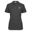 Thumbnail image for  Womens Silk Touch Charcoal Pique Polo