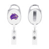 Thumbnail image for  White Oval Retractable Badge Holder w/Clip
