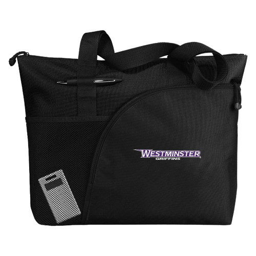 Excel Black Sport Utility Tote - Westminster Athletic Word Mark