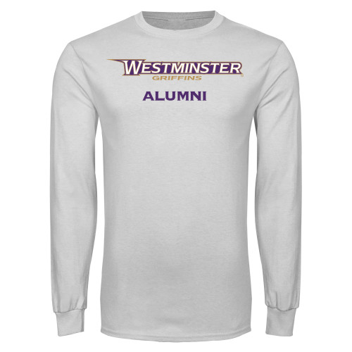  White Long Sleeve T Shirt - Westminster Alumni