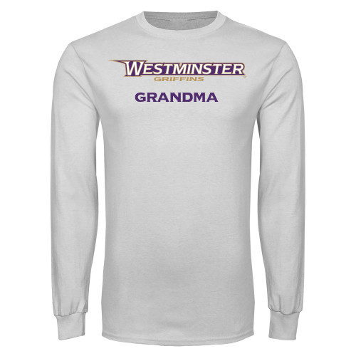  White Long Sleeve T Shirt - Westminster Grandma