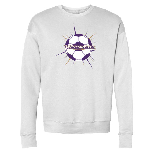  Bella + Canvas White Fleece Crew - Westminster Soccer