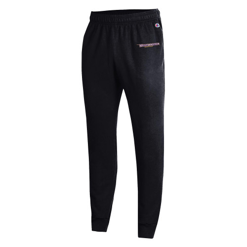 Champion Black Powerblend Fleece Jogger - Westminster Athletic Word Mark