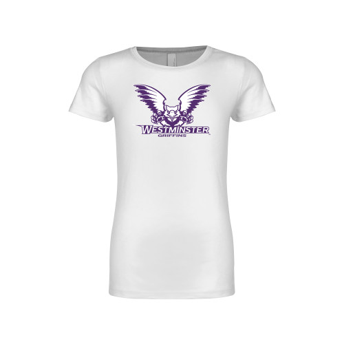  Next Level Girls White Fashion Fit T Shirt - Westminster Primary Mark
