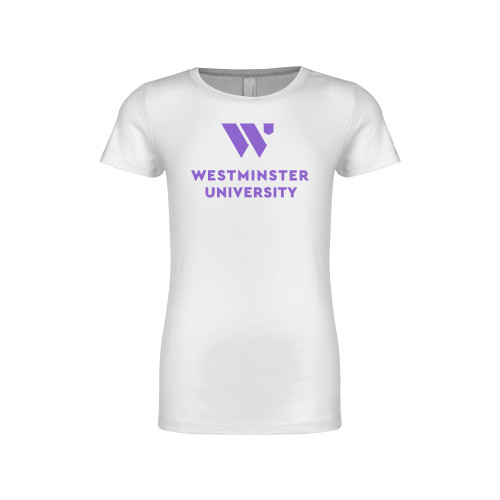 Next Level Girls White Fashion Fit T Shirt - WU Westminster University