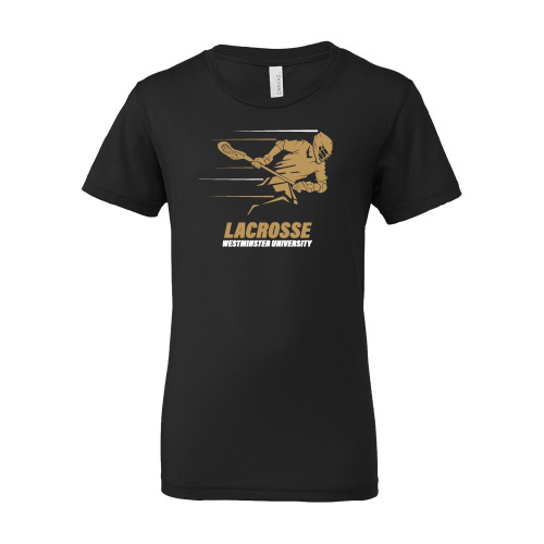  Bella + Canvas Youth Black Jersey T Shirt - Westminster Lacrosse