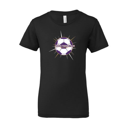  Bella + Canvas Youth Black Jersey T Shirt - Westminster Soccer