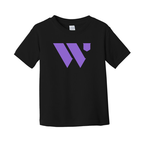  Toddler Black T Shirt - WU Logo Mark