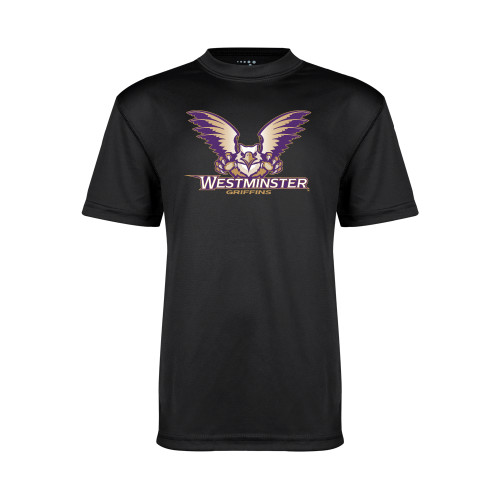  Youth Performance Black Tee - Westminster Primary Mark