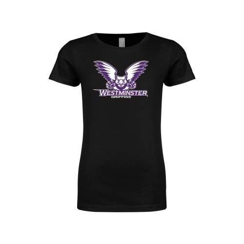  Next Level Girls Black Fashion Fit T Shirt - Westminster Primary Mark