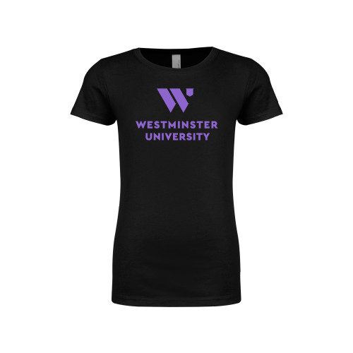 Next Level Girls Black Fashion Fit T Shirt - WU Westminster University