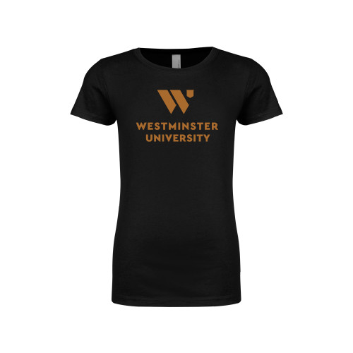  Next Level Girls Black Fashion Fit T Shirt - WU Westminster University