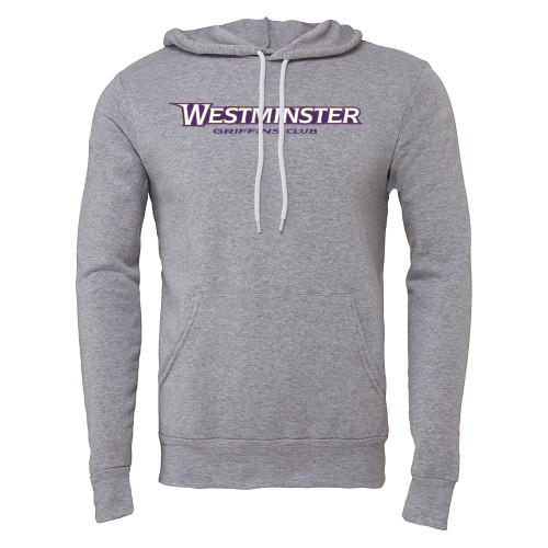  Bella + Canvas Heather Grey Fleece Hood - Westminster University Griffins Club