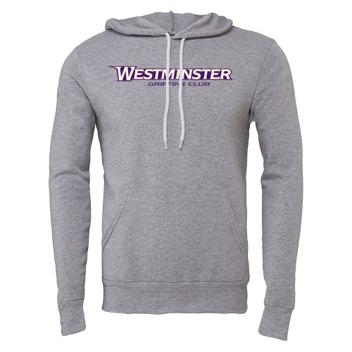  Bella + Canvas Heather Grey Fleece Hood - Westminster University Griffins Club