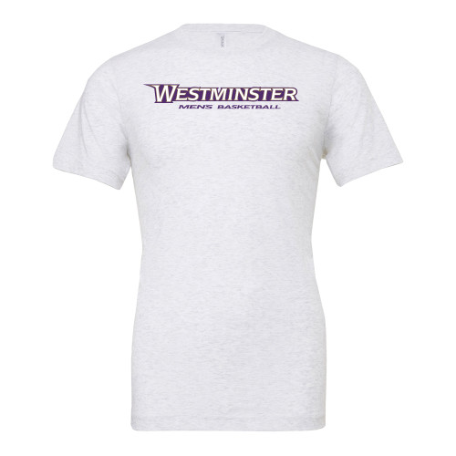  Bella + Canvas Ash Grey Jersey Cotton T Shirt - Westminster University Mens Basketball