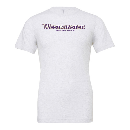  Bella + Canvas Ash Grey Jersey Cotton T Shirt - Westminster University Mens Golf