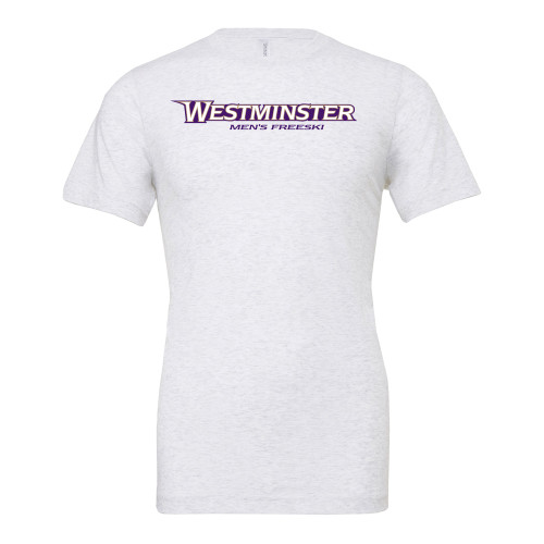  Bella + Canvas Ash Grey Jersey Cotton T Shirt - Westminster University Mens Freeski