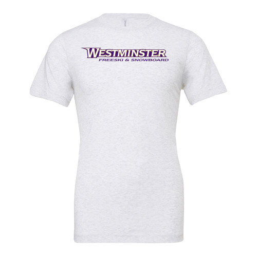  Bella + Canvas Ash Grey Jersey Cotton T Shirt - Westminster University Freeski and Snowboard