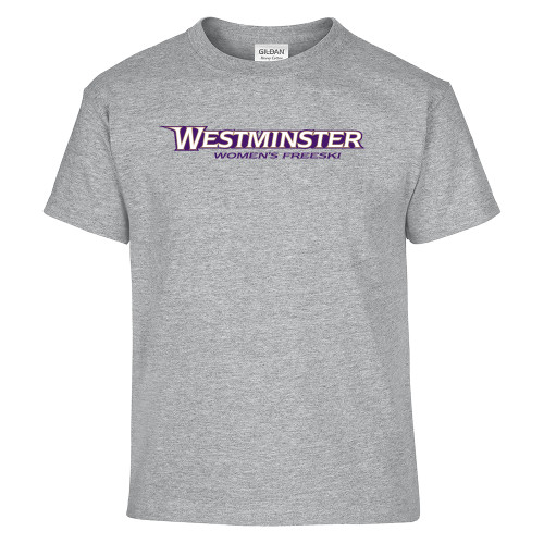  Youth Grey T Shirt - Westminster University Womens Freeski