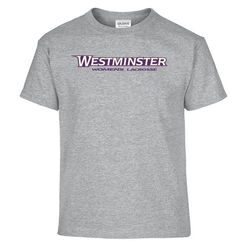  Youth Grey T Shirt - Westminster University Womens Lacrosse