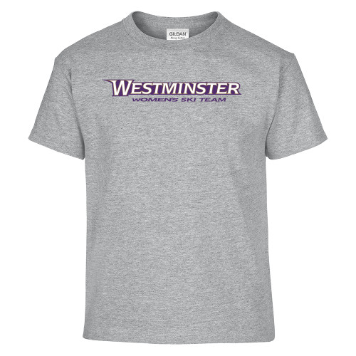  Youth Grey T Shirt - Westminster University Womens Ski Team