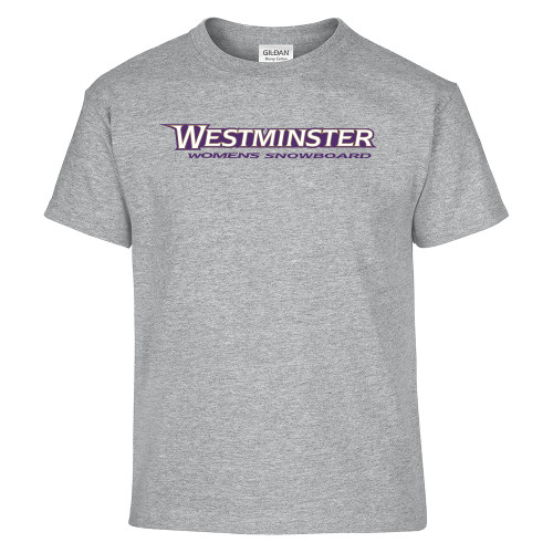  Youth Grey T Shirt - Westminster University Womens Snowboard