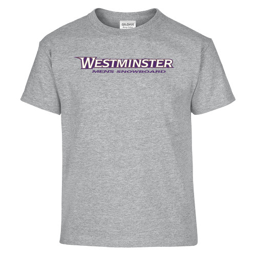  Youth Grey T Shirt - Westminster University Mens Snowboard