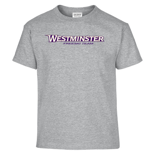  Youth Grey T Shirt - Westminster University Freeski Team