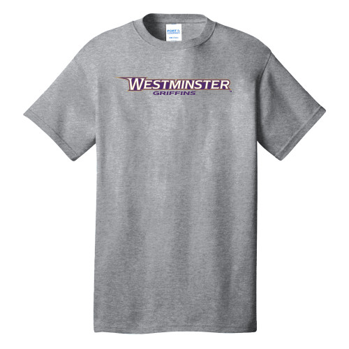  Extended Athletic Heather T Shirt - Westminster Athletic Word Mark