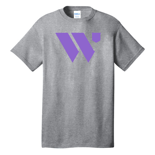  Extended Athletic Heather T Shirt - WU Logo Mark