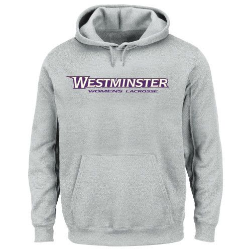  Extended Heather Grey Hoodie - Westminster University Womens Lacrosse