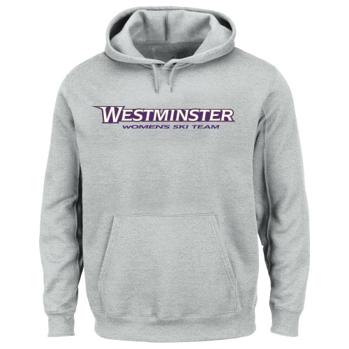  Extended Heather Grey Hoodie - Westminster University Womens Ski Team
