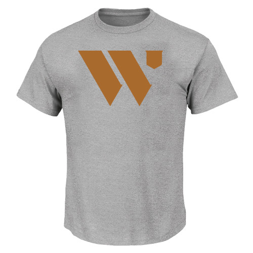  Tall Heather Grey T Shirt - WU Logo Mark