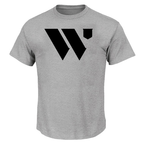  Tall Heather Grey T Shirt - WU Logo Mark