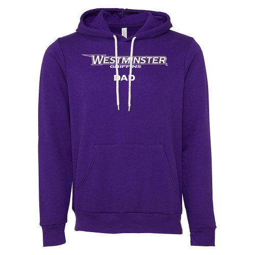  Bella + Canvas Purple Fleece Hood - Westminster Dad