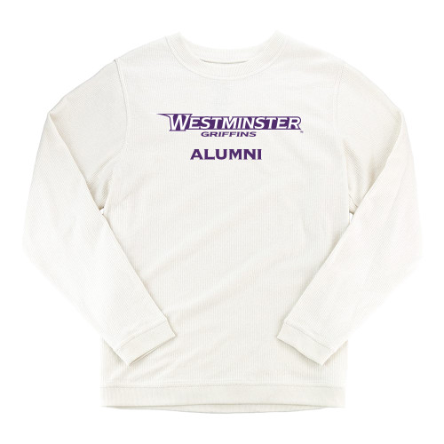  Boxercraft Womens Cream Corded Crew - Westminster Alumni