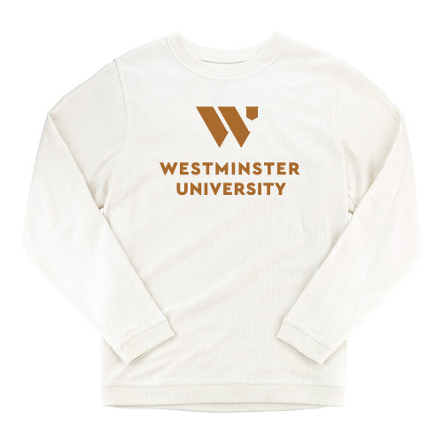  Boxercraft Womens Cream Corded Crew - WU Westminster University