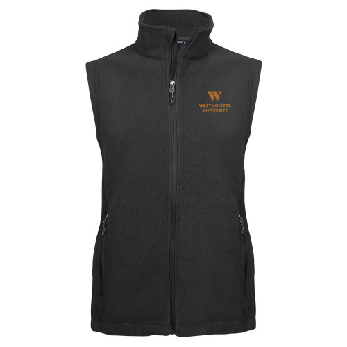  Charcoal Fleece Full Zip Vest - WU Westminster University