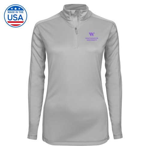  Syntrel Womens Platinum Interlock 1/4 Zip - WU Westminster University