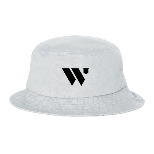  Sportsman White Bucket Hat - WU Logo Mark