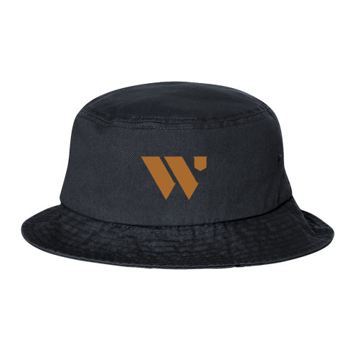  Sportsman Black Bucket Hat - WU Logo Mark