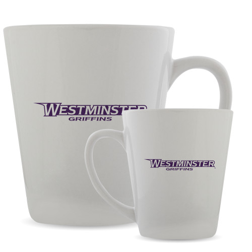  Full Color Latte Mug 12oz - Westminster Athletic Word Mark
