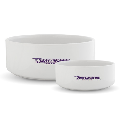  Ceramic Dog Bowl - Westminster Athletic Word Mark