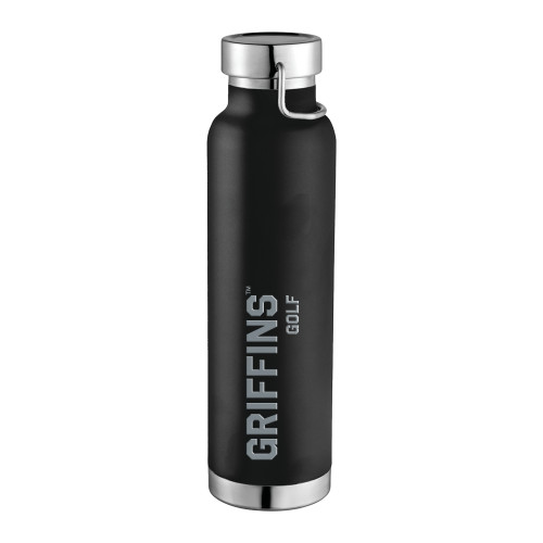 Thor Copper Vacuum Insulated Black Bottle 22oz - Griffins Golf Engraved