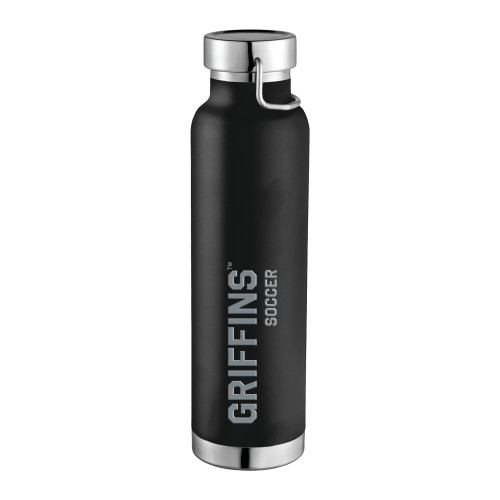  Thor Copper Vacuum Insulated Black Bottle 22oz - Griffins Soccer Engraved