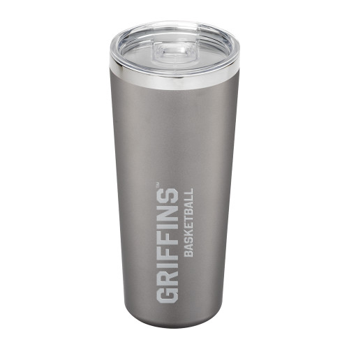  Thor Vacuum Insulated Grey Tumbler 22oz - Griffins Basketball Engraved