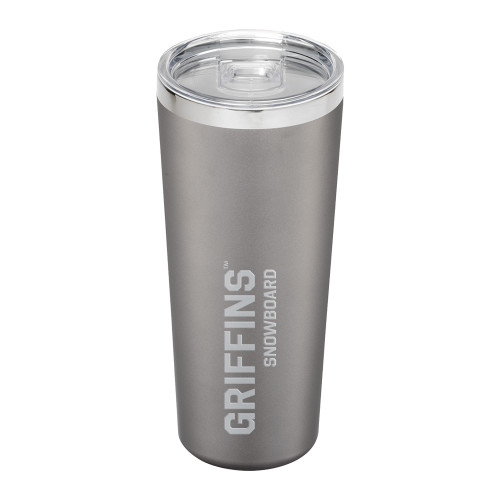  Thor Vacuum Insulated Grey Tumbler 22oz - Griffins Snowboard Engraved