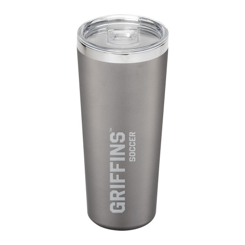  Thor Vacuum Insulated Grey Tumbler 22oz - Griffins Soccer Engraved