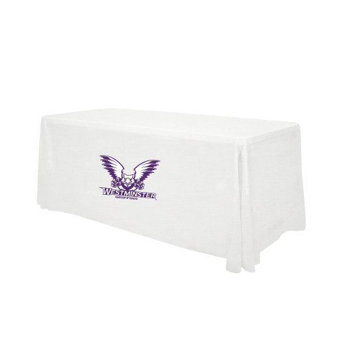  White 6 foot Table Throw - Westminster Primary Mark
